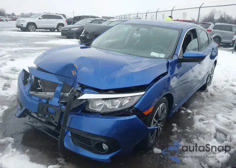 2016 Honda Civic Ex-T from USA, damaged, VIN 19XFC1F37GE211240